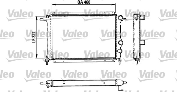 VALEO Vízhűtő TA354_VALEO