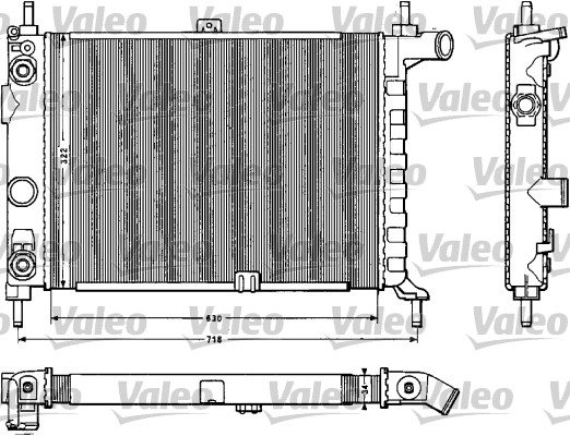 VALEO Vízhűtő TA357_VALEO