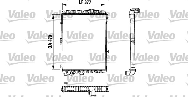 VALEO Vízhűtő TA464_VALEO