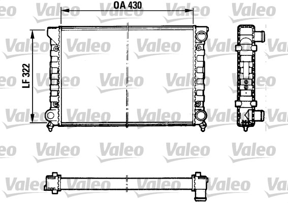 VALEO Vízhűtő TA478_VALEO