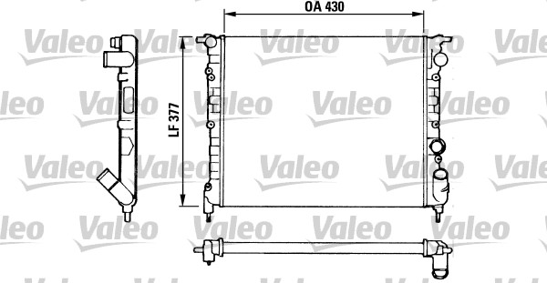 VALEO Vízhűtő TA489_VALEO