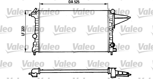 VALEO Vízhűtő TA475_VALEO