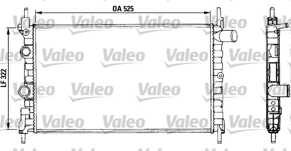 VALEO Vízhűtő TA499_VALEO