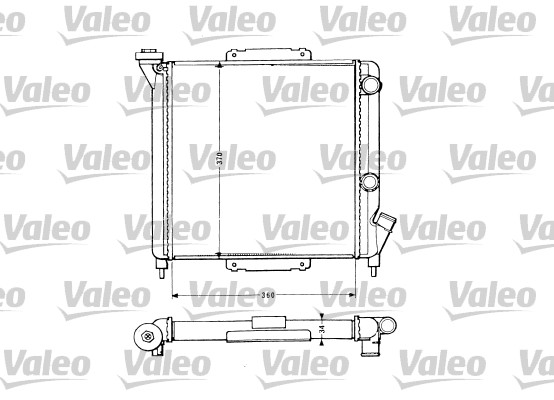 VALEO Vízhűtő TA181_VALEO