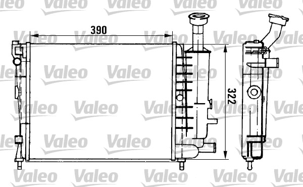 VALEO Vízhűtő TA841_VALEO