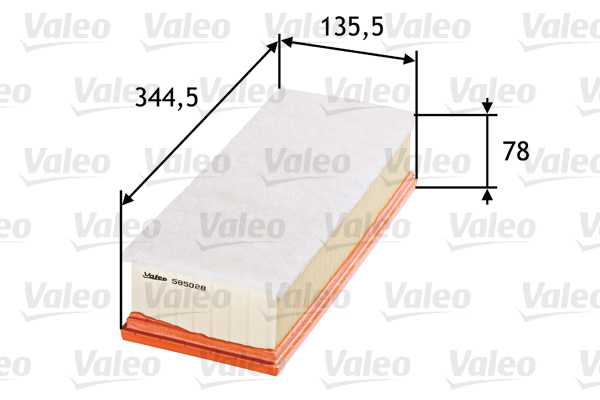 VALEO Levegőszűrő 585028_VALEO