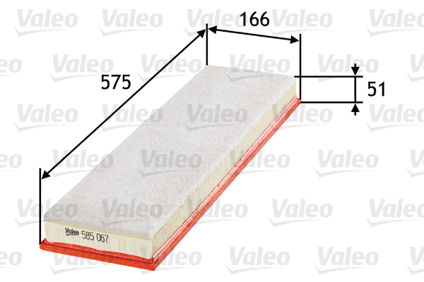 VALEO Levegőszűrő 585067_VALEO