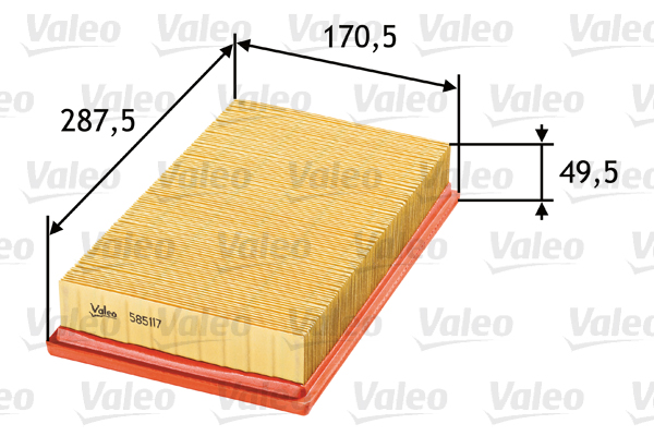 VALEO Levegőszűrő 585117_VALEO