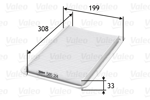 VALEO Levegőszűrő 585214_VALEO