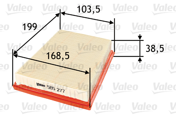 VALEO Levegőszűrő 585277_VALEO