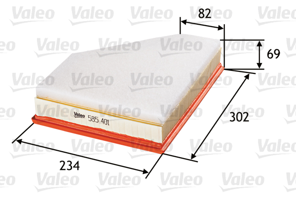 VALEO 585401_VALEO Levegőszűrő