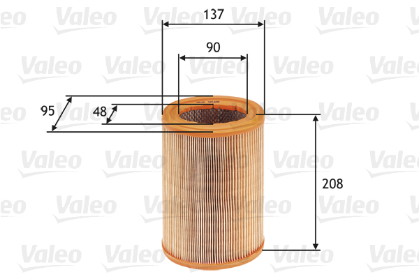 VALEO Levegőszűrő 585608_VALEO