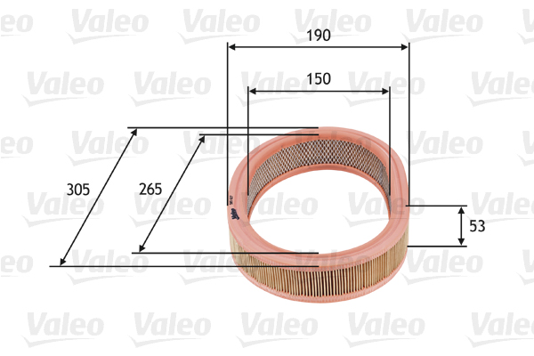 VALEO Levegőszűrő 585627_VALEO