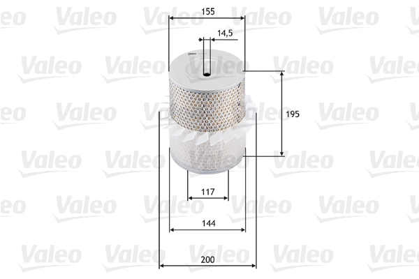 VALEO Levegőszűrő 585638_VALEO