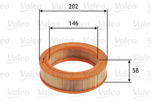 VALEO Levegőszűrő 585644_VALEO