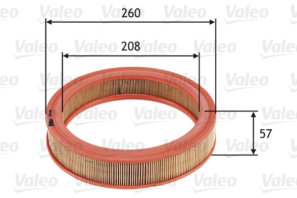 VALEO Levegőszűrő 585686_VALEO