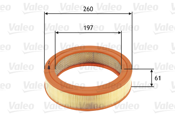 VALEO Levegőszűrő 585698_VALEO