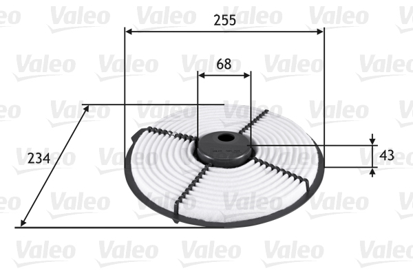 VALEO Levegőszűrő 585704_VALEO