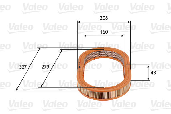 VALEO Levegőszűrő 585722_VALEO