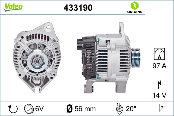 VALEO Generátor 433190_VALEO