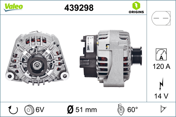 VALEO Generátor 439298_VALEO