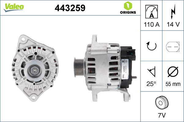 VALEO 443259_VALEO Generátor