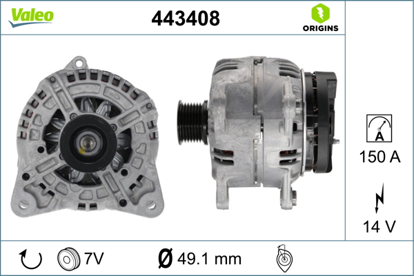 VALEO Generátor 443408_VALEO