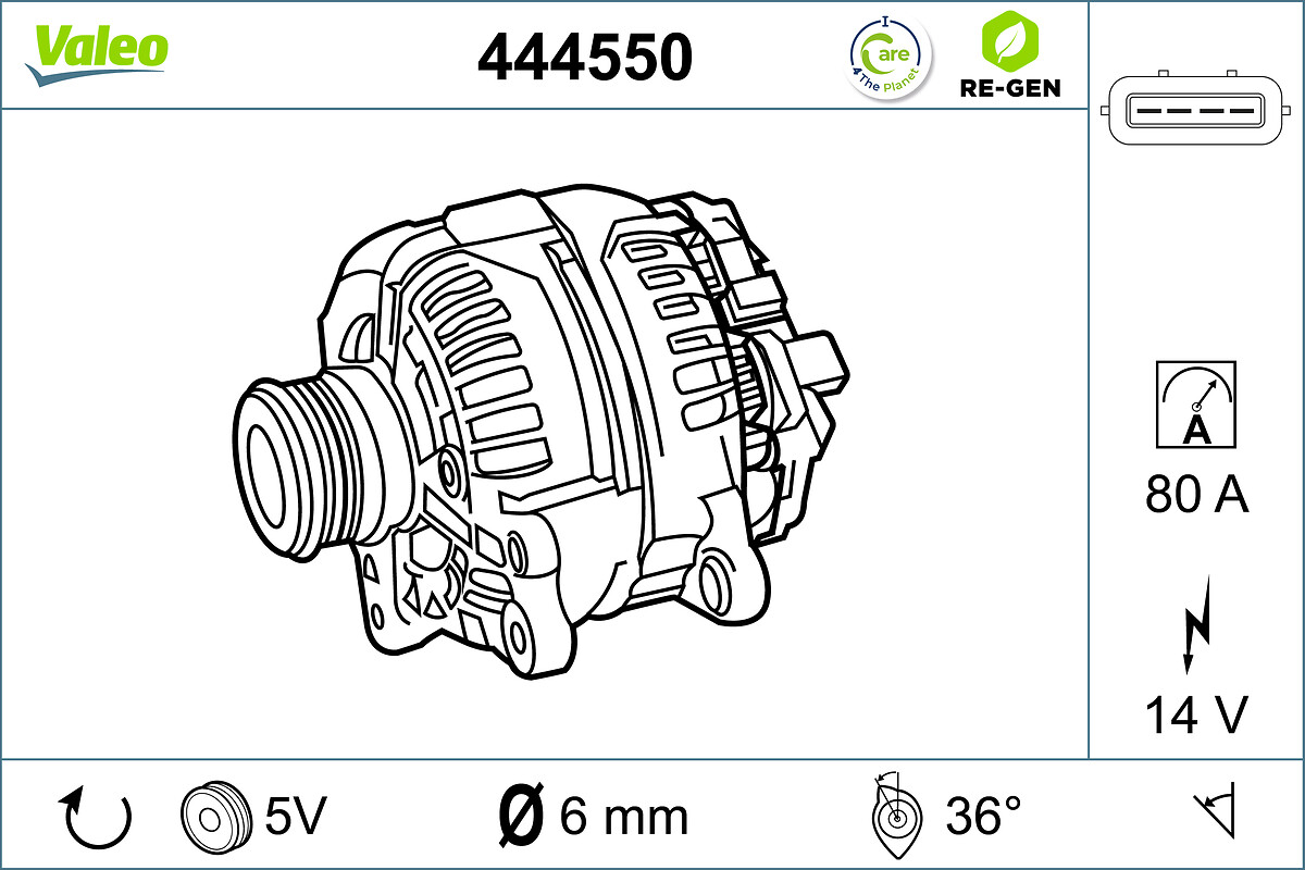 VALEO Generátor 444550_VALEO