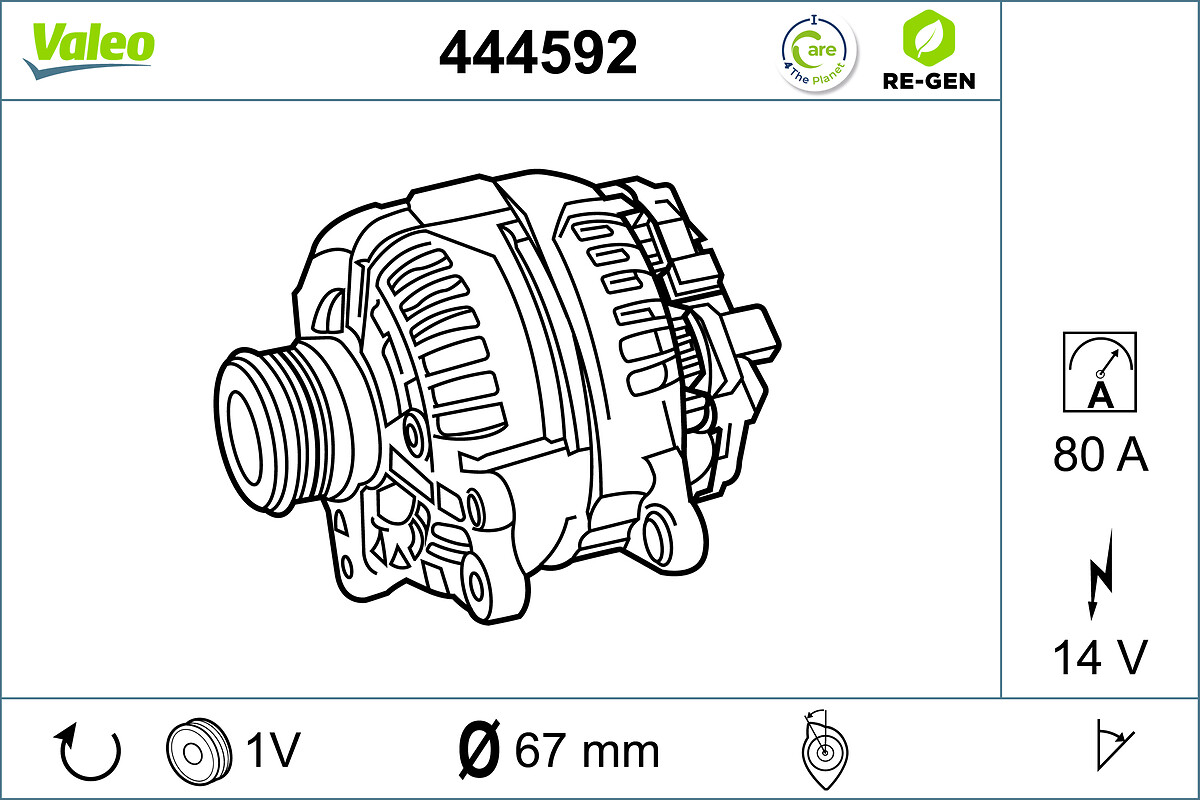 VALEO Generátor 444592_VALEO