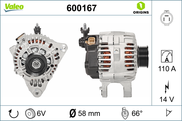 VALEO Generátor 600167_VALEO