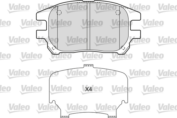 VALEO Első fékbetét 601664_VALEO