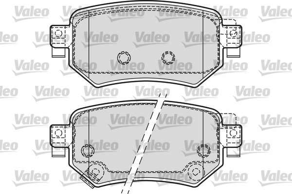 VALEO Hátsó fékbetét 601688_VALEO