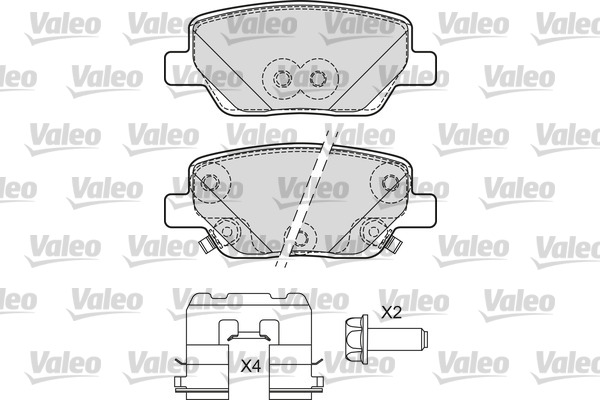 VALEO Hátsó fékbetét 601692_VALEO