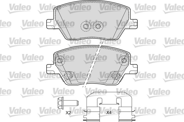 VALEO Első fékbetét 601697_VALEO