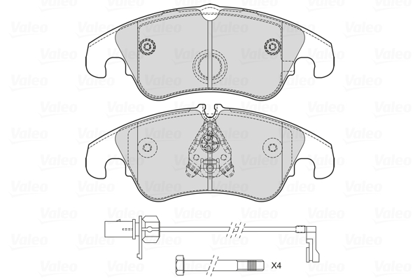 VALEO Első fékbetét 601714_VALEO