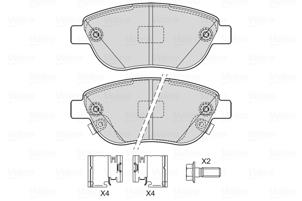 VALEO Első fékbetét 601727_VALEO
