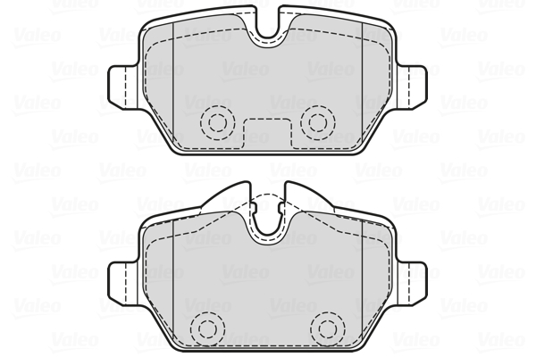 VALEO 601731_VALEO Hátsó fékbetét