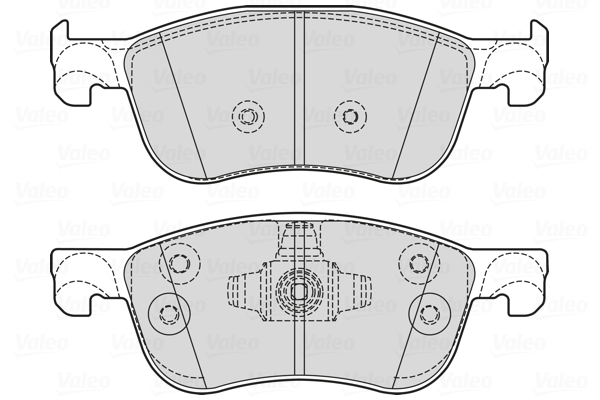 VALEO Első fékbetét 601756_VALEO