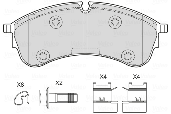 VALEO Első fékbetét 601761_VALEO