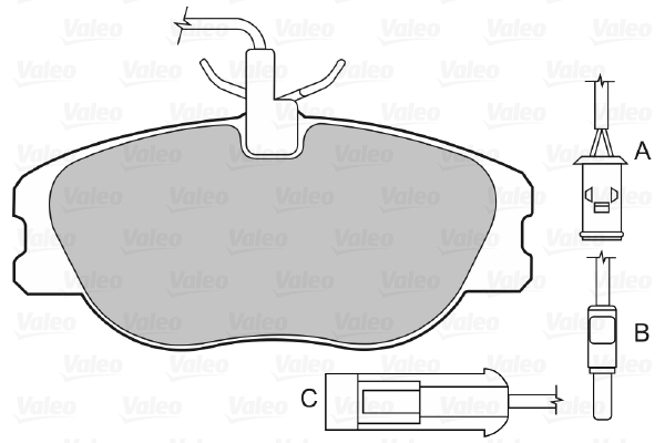 VALEO Első fékbetét 598006_VALEO