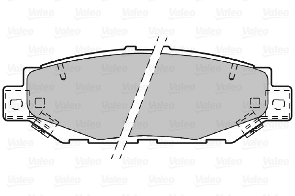 VALEO Hátsó fékbetét 601022_VALEO