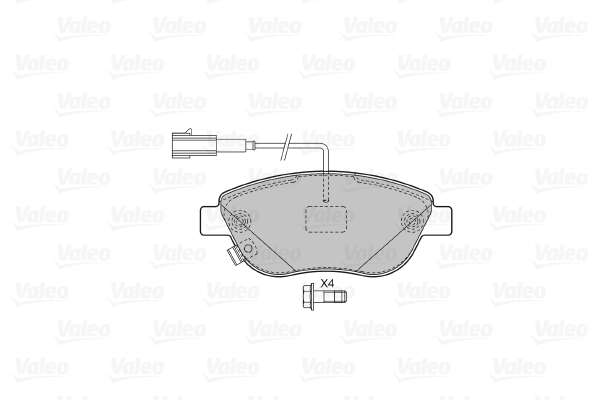 VALEO Első fékbetét 598721_VALEO