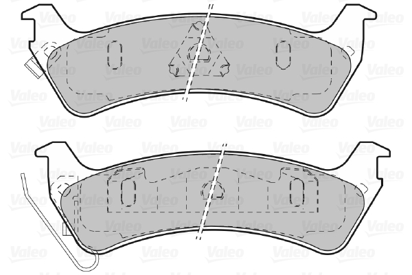 VALEO Hátsó fékbetét 598509_VALEO