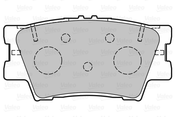 VALEO Hátsó fékbetét 601366_VALEO