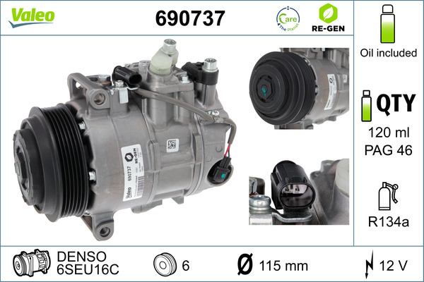 VALEO Klímakompresszor 690737_VALEO