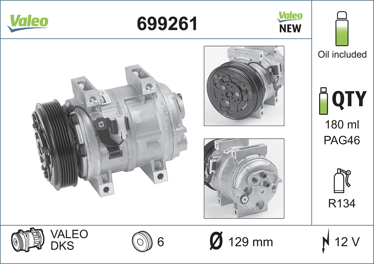 VALEO Klímakompresszor 699261_VALEO