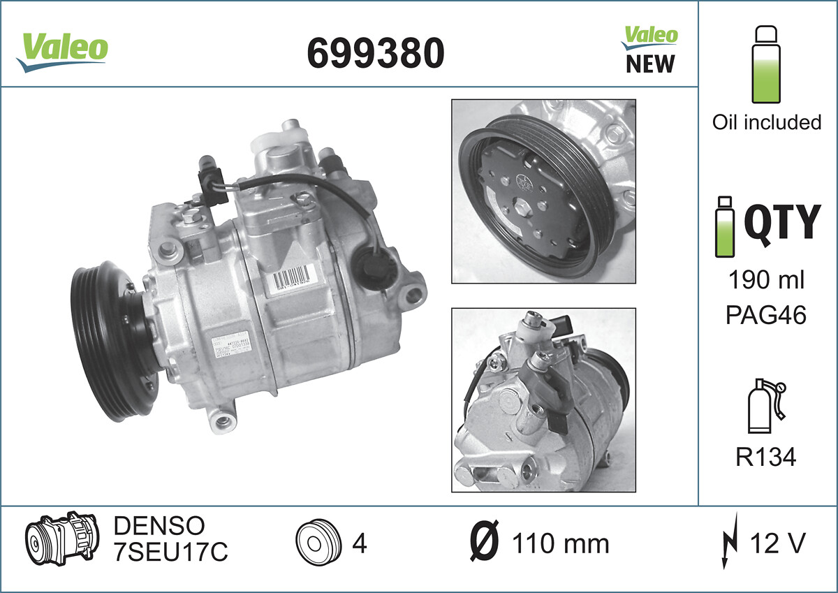 VALEO Klímakompresszor 699380_VALEO