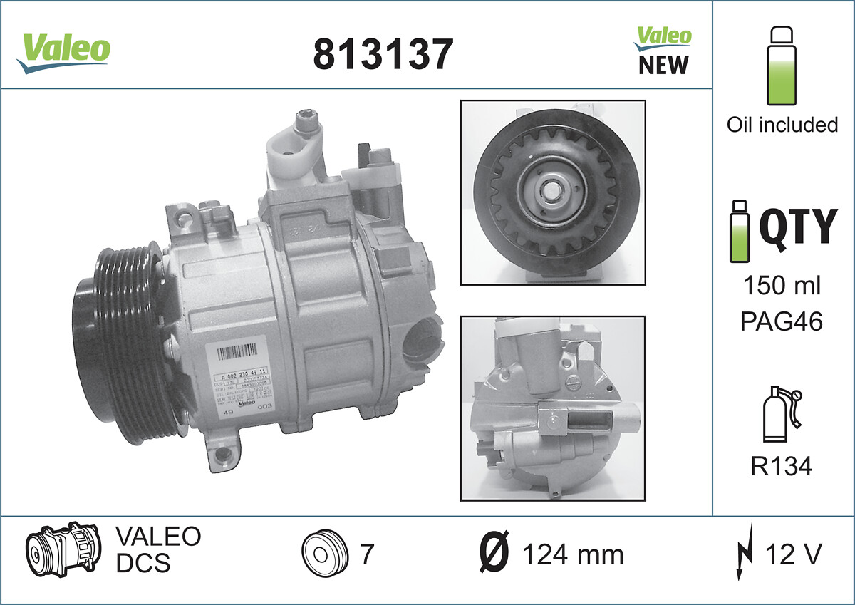 VALEO Klímakompresszor 813137_VALEO