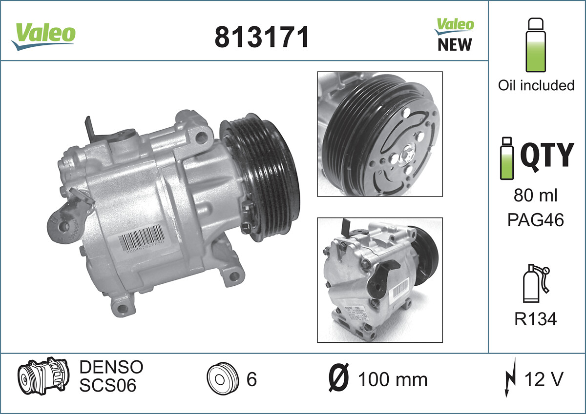 VALEO Klímakompresszor 813171_VALEO