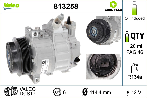 VALEO Klímakompresszor 813258_VALEO